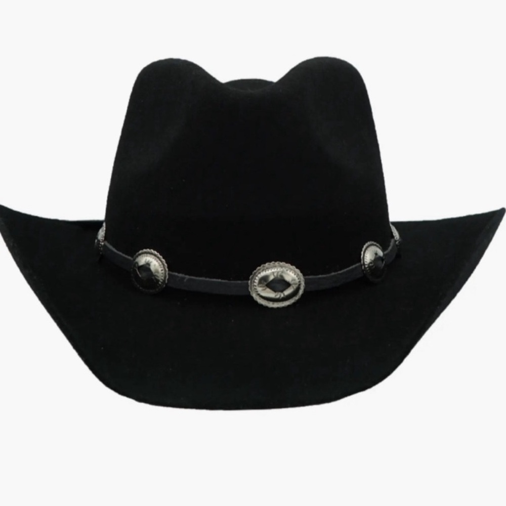 MODERN MONARCHIE Texan Buckle Trim Cowboy Hat $370